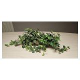 Artificial Ivy Arrangement in Rectangular Wicker Basket Artificial Ivy Arrangement in Rectangular Wicker Basket