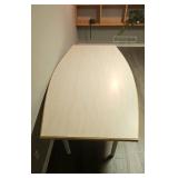 Large Conference Table with Light Wood Top 96x48 Inches Large Conference Table with Light Wood Top 96x48 Inches