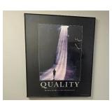 Framed Quality Motivational Poster 30.5x24 Inches Framed Quality Motivational Poster 30.5x24 Inches