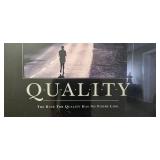 Framed Quality Motivational Poster 30.5x24 Inches Framed Quality Motivational Poster 30.5x24 Inches