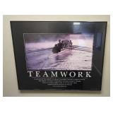 Teamwork Motivational Framed Poster 24x30.5 Inch Teamwork Motivational Framed Poster 24x30.5 Inch