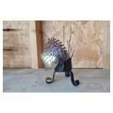 Collection of Metal Candle Holders with Votive Candles and Leaf Design Collection of Metal Candle Holders with Votive Candles and Leaf Design