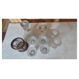 Collection of Candle Holders, Glass and Metal Assorted Styles Collection of Candle Holders, Glass and Metal Assorted Styles