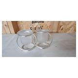 Collection of Candle Holders, Glass and Metal Assorted Styles Collection of Candle Holders, Glass and Metal Assorted Styles