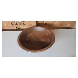 Assorted Kitchen and Home Decor Lot Including Metal Holders and Wooden Bowls Assorted Kitchen and Home Decor Lot Including Metal Holders and Wooden Bowls