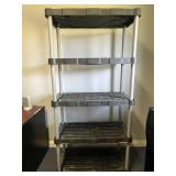 Rubbermaid 5-Shelf Heavy Duty Plastic Storage Rack 72x36x18 Inch Rubbermaid 5-Shelf Heavy Duty Plastic Storage Rack 72x36x18 Inch
