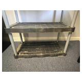 Rubbermaid 5-Shelf Heavy Duty Plastic Storage Rack 72x36x18 Inch Rubbermaid 5-Shelf Heavy Duty Plastic Storage Rack 72x36x18 Inch