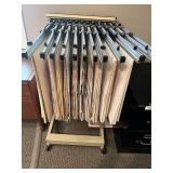 Mobile Blueprint Plan File Organizer Stand with Hangers Mobile Blueprint Plan File Organizer Stand with Hangers