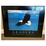 Framed Leaders Eagle Motivational Poster with Quality Assurance Seal Framed Leaders Eagle Motivational Poster with Quality Assurance Seal