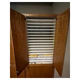 Large Oak Blueprint Storage Cabinet with Shelves and Lower Compartment - no key Large Oak Blueprint Storage Cabinet with Shelves and Lower Compartment - no key