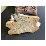 Garden-Style Plaster Fawn Figurine with Ornate Pedestal Garden-Style Plaster Fawn Figurine with Ornate Pedestal