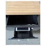 Black Metal Office Credenza with Drawers and Sliding Doors 60in x 29in x 18in - no key Black Metal Office Credenza with Drawers and Sliding Doors 60in x 29in x 18in - no key