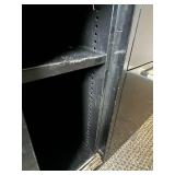 Black Metal Office Credenza with Drawers and Sliding Doors 60in x 29in x 18in - no key Black Metal Office Credenza with Drawers and Sliding Doors 60in x 29in x 18in - no key