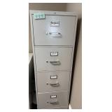 4-Drawer Metal Filing Cabinet 52in H x 18in W x 26in D 4-Drawer Metal Filing Cabinet 52in H x 18in W x 26in D