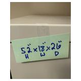 4-Drawer Metal Filing Cabinet 52in H x 18in W x 26in D 4-Drawer Metal Filing Cabinet 52in H x 18in W x 26in D