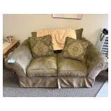 Ashley Furniture Loveseat with Two Decorative Pillows Ashley Furniture Loveseat with Two Decorative Pillows