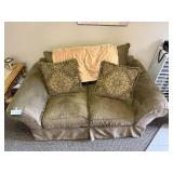 Ashley Furniture Loveseat with Two Decorative Pillows Ashley Furniture Loveseat with Two Decorative Pillows