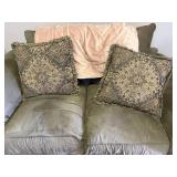 Ashley Furniture Loveseat with Two Decorative Pillows Ashley Furniture Loveseat with Two Decorative Pillows