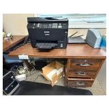 L-Shaped Wooden Office Desk with Side Drawers - desk only L-Shaped Wooden Office Desk with Side Drawers - desk only