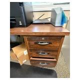 L-Shaped Wooden Office Desk with Side Drawers - desk only L-Shaped Wooden Office Desk with Side Drawers - desk only