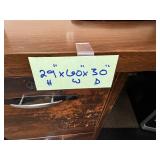 L-Shaped Wooden Office Desk with Side Drawers - desk only L-Shaped Wooden Office Desk with Side Drawers - desk only