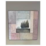 Set of 2 Framed Landscape Prints with Trees 26x27 Inches Set of 2 Framed Landscape Prints with Trees 26x27 Inches