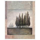 Set of 2 Framed Landscape Prints with Trees 26x27 Inches Set of 2 Framed Landscape Prints with Trees 26x27 Inches