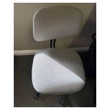 Set of 2 Office Chairs Including High-Back Faux Leather and Gray Fabric Chair Set of 2 Office Chairs Including High-Back Faux Leather and Gray Fabric Chair