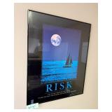 Framed Risk Motivational Poster 30x24 Inches Framed Risk Motivational Poster 30x24 Inches