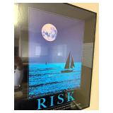 Framed Risk Motivational Poster 30x24 Inches Framed Risk Motivational Poster 30x24 Inches