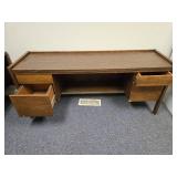 Large Wooden Office Desk with 4 Drawers, 28 x 63 x 19 Inches Large Wooden Office Desk with 4 Drawers, 28 x 63 x 19 Inches