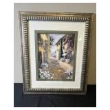 Framed Wall Art Print Sunlit Villa by Anna Stevens 25x20 Inches Framed Wall Art Print Sunlit Villa by Anna Stevens 25x20 Inches