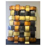 23x30 Inch Woven Metal Wall Art Decor Piece 23x30 Inch Woven Metal Wall Art Decor Piece
