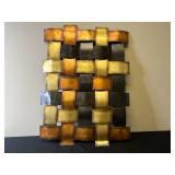 23x30 Inch Woven Metal Wall Art Decor Piece 23x30 Inch Woven Metal Wall Art Decor Piece