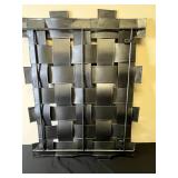 23x30 Inch Woven Metal Wall Art Decor Piece 23x30 Inch Woven Metal Wall Art Decor Piece