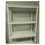 Plastic 5-Shelf Storage Rack 70x34x15 Inches Plastic 5-Shelf Storage Rack 70x34x15 Inches