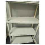 Plastic 5-Shelf Storage Rack 70x34x15 Inches Plastic 5-Shelf Storage Rack 70x34x15 Inches