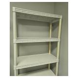 Plastic 5-Shelf Storage Rack 70x34x15 Inches Plastic 5-Shelf Storage Rack 70x34x15 Inches