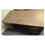 Wood Grain Office Desk, 60x30x29 Inches Wood Grain Office Desk, 60x30x29 Inches