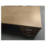 Wood Grain Office Desk, 60x30x29 Inches Wood Grain Office Desk, 60x30x29 Inches