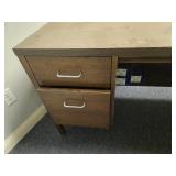 Wood Grain Office Desk, 60x30x29 Inches Wood Grain Office Desk, 60x30x29 Inches