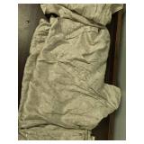 Set of Curtain Rods with Light Gold Jacquard Curtain Panels Set of Curtain Rods with Light Gold Jacquard Curtain Panels