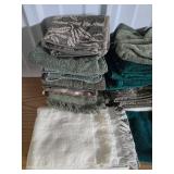 Collection of Assorted Bath and Hand Towels with Decorative Trim Collection of Assorted Bath and Hand Towels with Decorative Trim