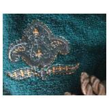 Collection of Assorted Bath and Hand Towels with Decorative Trim Collection of Assorted Bath and Hand Towels with Decorative Trim