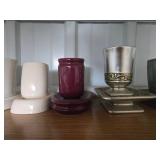 Collection of Ceramic and Metal Toothbrush Holders with Cups Collection of Ceramic and Metal Toothbrush Holders with Cups