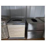 Set of Decorative Tissue Box Covers in Various Styles Set of Decorative Tissue Box Covers in Various Styles