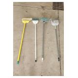 Lot of Assorted Mops, Brooms, and Floor Scrubbers Lot of Assorted Mops, Brooms, and Floor Scrubbers