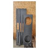 Collection of 2 Mailboxes and Assorted MDF Panels Collection of 2 Mailboxes and Assorted MDF Panels