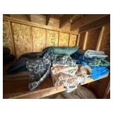 Lot of Assorted Tarps and Fabric Covers Lot of Assorted Tarps and Fabric Covers