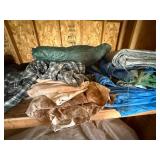 Lot of Assorted Tarps and Fabric Covers Lot of Assorted Tarps and Fabric Covers